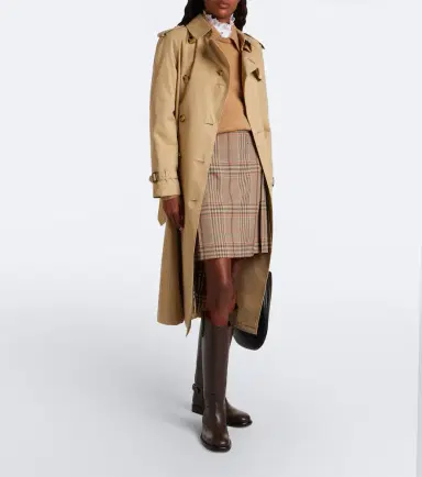 Burberry Check wool miniskirt | Thumbnail 4
