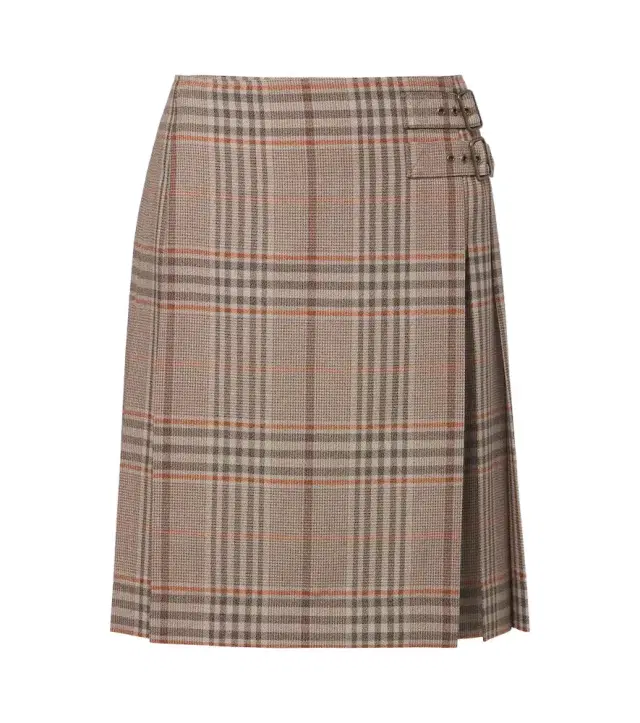 Burberry Check wool miniskirt