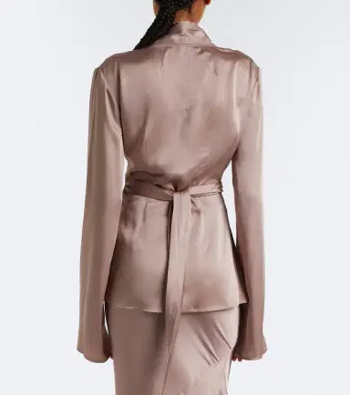 Rick Owens Laura draped satin top | Thumbnail 4