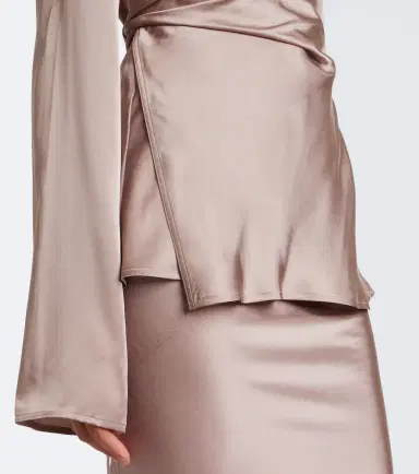 Rick Owens Laura draped satin top | Thumbnail 5