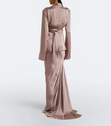 Rick Owens Coda satin maxi skirt | Thumbnail 4 Rick Owens Coda satin maxi skirt | Thumbnail 4