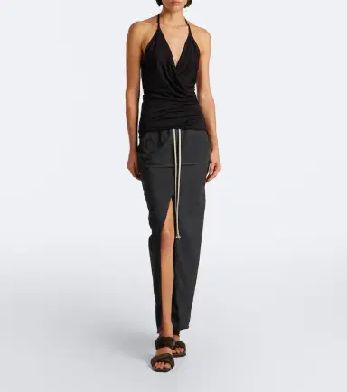Rick Owens Draped wool and silk top | Thumbnail 6 Rick Owens Draped wool and silk top | Thumbnail 6