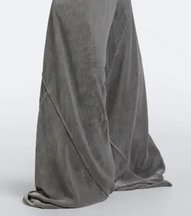 Rick Owens Bias velvet wide-leg pants | Thumbnail 2