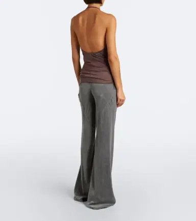 Rick Owens Bias velvet wide-leg pants | Thumbnail 5