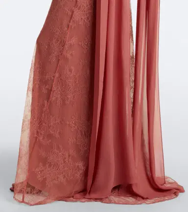 DE LA VALI Amora ruched scarf-detail lace maxi dress | Thumbnail 2 DE LA VALI Amora ruched scarf-detail lace maxi dress | Thumbnail 2