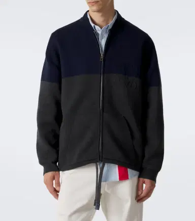 Loewe Anagram cotton-blend zip-up cardigan | Thumbnail 4