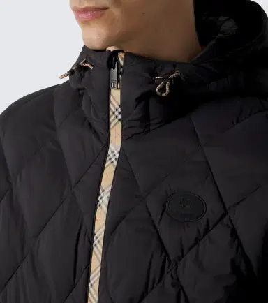 Burberry Check hooded quilted jacket | Thumbnail 4 Burberry Check hooded quilted jacket | Thumbnail 4