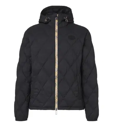Burberry Check hooded quilted jacket | Thumbnail 1 Burberry Check hooded quilted jacket | Thumbnail 1