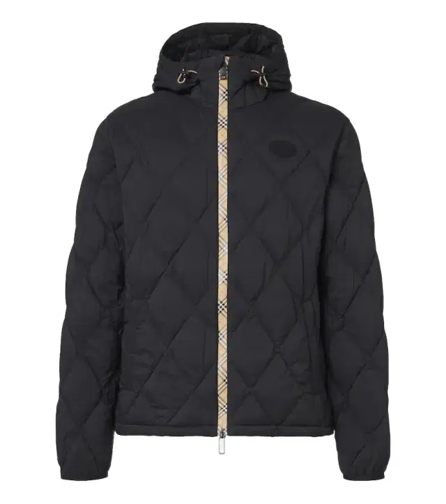 Burberry Check hooded quilted jacket