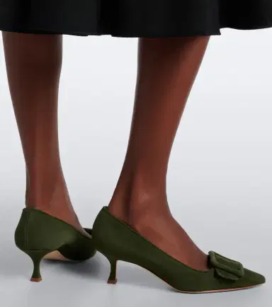 Manolo Blahnik Maysale suede pumps | Thumbnail 6 Manolo Blahnik Maysale suede pumps | Thumbnail 6