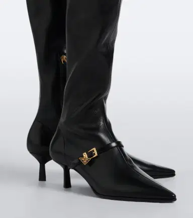 Prada Leather knee-high boots | Thumbnail 5 Prada Leather knee-high boots | Thumbnail 5