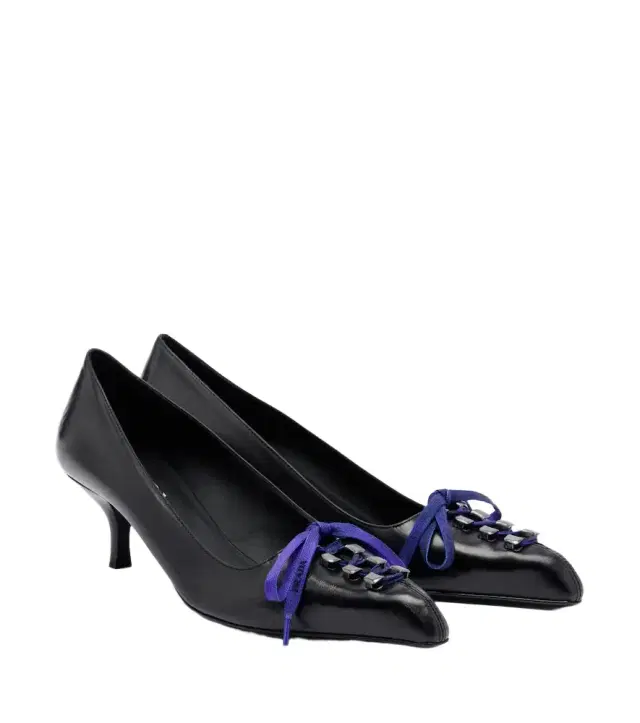 Prada Bow-detail leather pumps
