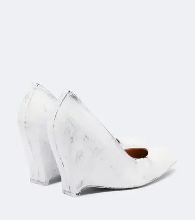 Maison Margiela Heel-Less leather wedge pumps | Thumbnail 3