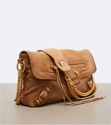 Balenciaga Le City suede shoulder bag | Thumbnail 3