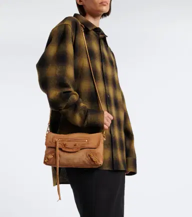 Balenciaga Le City suede shoulder bag | Thumbnail 6