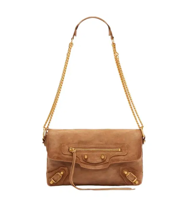 Balenciaga Le City suede shoulder bag