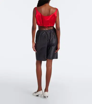 Prada Silk taffeta Bermuda shorts | Thumbnail 2 Prada Silk taffeta Bermuda shorts | Thumbnail 2