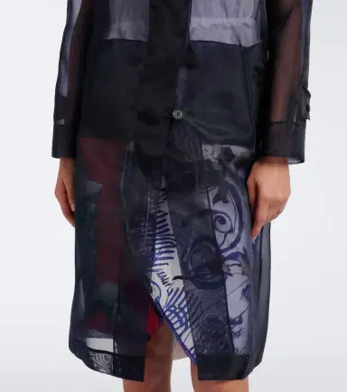 Prada Semi-sheer coat | Thumbnail 2 Prada Semi-sheer coat | Thumbnail 2