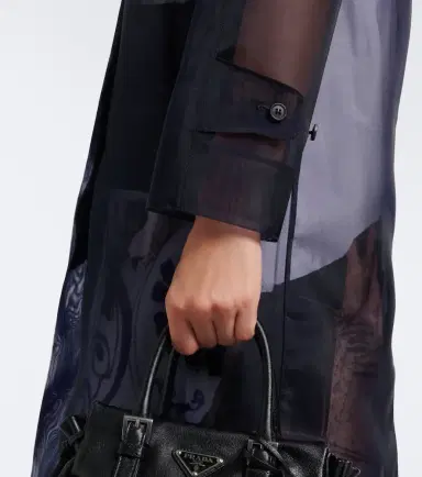 Prada Semi-sheer coat | Thumbnail 4 Prada Semi-sheer coat | Thumbnail 4