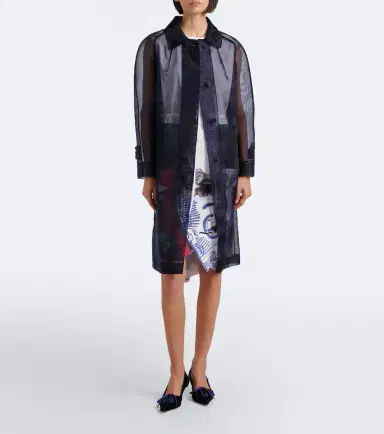 Prada Semi-sheer coat | Thumbnail 6 Prada Semi-sheer coat | Thumbnail 6