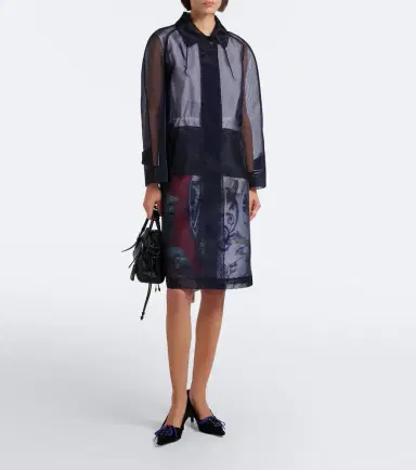 Prada Semi-sheer coat | Thumbnail 8 Prada Semi-sheer coat | Thumbnail 8