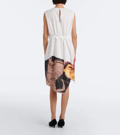 Prada Printed cotton-blend minidress | Thumbnail 2 Prada Printed cotton-blend minidress | Thumbnail 2