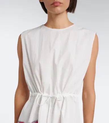 Prada Printed cotton-blend minidress | Thumbnail 6 Prada Printed cotton-blend minidress | Thumbnail 6