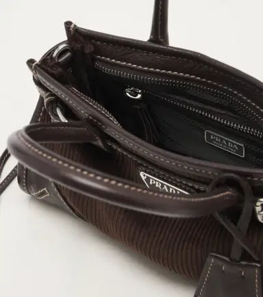 Prada Bonnie Small corduroy top-handle bag | Thumbnail 2 Prada Bonnie Small corduroy top-handle bag | Thumbnail 2