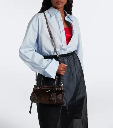 Prada Bonnie Small corduroy top-handle bag | Thumbnail 6 Prada Bonnie Small corduroy top-handle bag | Thumbnail 6
