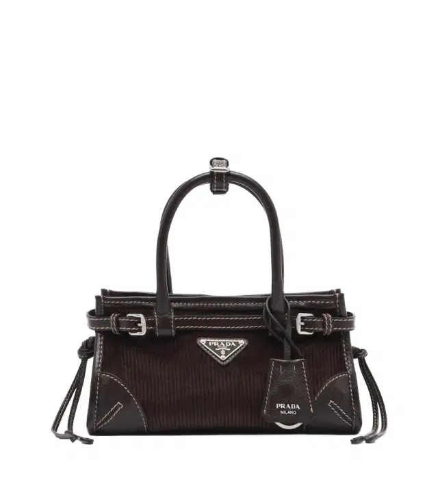 Prada Bonnie Small corduroy top-handle bag