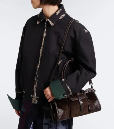 Prada Bonnie Medium corduroy shoulder bag | Thumbnail 5 Prada Bonnie Medium corduroy shoulder bag | Thumbnail 5