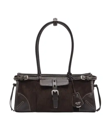 Prada Bonnie Medium corduroy shoulder bag | Thumbnail 1 Prada Bonnie Medium corduroy shoulder bag | Thumbnail 1