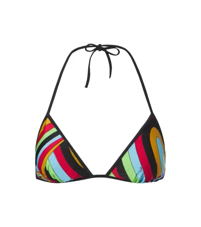 PUCCI Iride triangle bikini top