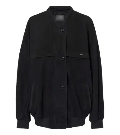 Prada Oversized suede bomber jacket | Thumbnail 1 Prada Oversized suede bomber jacket | Thumbnail 1