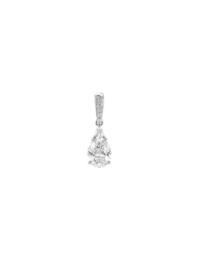 Wish Fine Jewelry 1.140ct Diamond 18K Gold Dangle Pendant