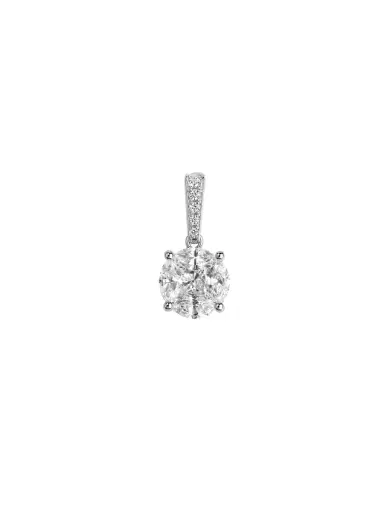 Wish Fine Jewelry 1.420ct Diamond 18K Gold Dangle Pendant | Thumbnail 1 Wish Fine Jewelry 1.420ct Diamond 18K Gold Dangle Pendant | Thumbnail 1