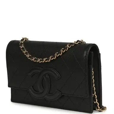 Chanel Chanel "Neo Filigree" Wallet on Chain Black Grained Calfskin Gold Hardware | Thumbnail 5 Chanel Chanel "Neo Filigree" Wallet on Chain Black Grained Calfskin Gold Hardware | Thumbnail 5
