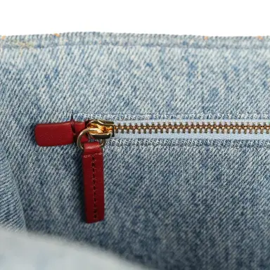 Chanel Chanel Maxi "Souplissimo" Large Flap Bag Blue Denim Gold Hardware | Thumbnail 10 Chanel Chanel Maxi "Souplissimo" Large Flap Bag Blue Denim Gold Hardware | Thumbnail 10