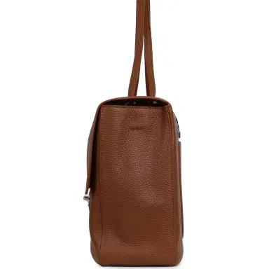Chanel Chanel Maxi "Souplissimo" Large Flap Bag Camel Grained Calfskin Silver Hardware | Thumbnail 3 Chanel Chanel Maxi "Souplissimo" Large Flap Bag Camel Grained Calfskin Silver Hardware | Thumbnail 3