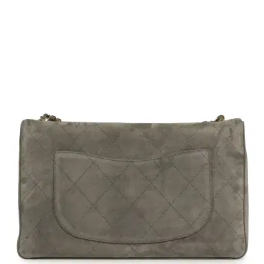 Chanel Chanel Maxi "Souplissimo" Large Flap Bag Dark Grey Suede Gold Hardware | Thumbnail 4 Chanel Chanel Maxi "Souplissimo" Large Flap Bag Dark Grey Suede Gold Hardware | Thumbnail 4