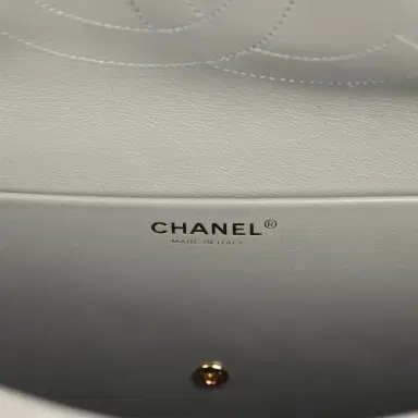 Chanel Chanel Maxi "Souplissimo" Large Flap Bag Dark Grey Suede Gold Hardware | Thumbnail 9 Chanel Chanel Maxi "Souplissimo" Large Flap Bag Dark Grey Suede Gold Hardware | Thumbnail 9