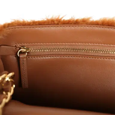 Chanel Chanel Maxi "Souplissimo" Small Flap Bag Brown Shearling Lambskin Gold Hardware | Thumbnail 11 Chanel Chanel Maxi "Souplissimo" Small Flap Bag Brown Shearling Lambskin Gold Hardware | Thumbnail 11