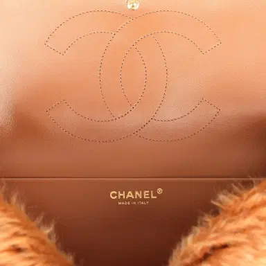Chanel Chanel Maxi "Souplissimo" Small Flap Bag Brown Shearling Lambskin Gold Hardware | Thumbnail 10 Chanel Chanel Maxi "Souplissimo" Small Flap Bag Brown Shearling Lambskin Gold Hardware | Thumbnail 10