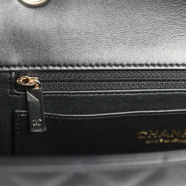 Chanel Chanel Mini Classic Rectangular Flap Bag Black Lambskin Light Gold Hardware | Thumbnail 9 Chanel Chanel Mini Classic Rectangular Flap Bag Black Lambskin Light Gold Hardware | Thumbnail 9