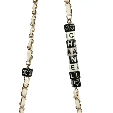 Chanel Chanel Monacoco Mini Square Flap Bag White Lambskin Light Gold Hardware | Thumbnail 8