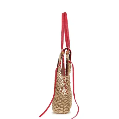 goyard Goyard Goyardine Canvas Fuchsia Aligre Bag Raffia Net Palladium Hardware | Thumbnail 3
