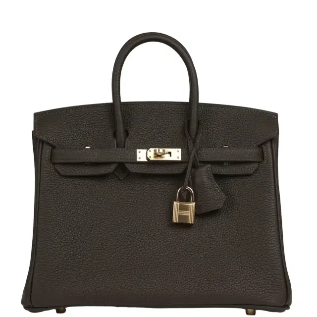 Hermes Birkin 25 Bai-Brun Togo Permabrass Hardware Hermes Birkin 25 Bai-Brun Togo Permabrass Hardware