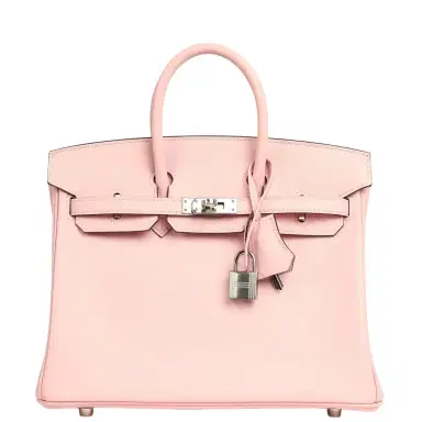 HERMÈS Hermes Birkin 25 Rose Sakura Swift Palladium Hardware | Thumbnail 1 HERMÈS Hermes Birkin 25 Rose Sakura Swift Palladium Hardware | Thumbnail 1