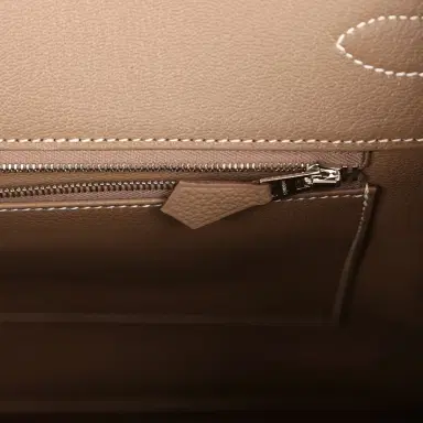 HERMÈS Hermes Birkin 35 Etoupe Togo Palladium Hardware | Thumbnail 8