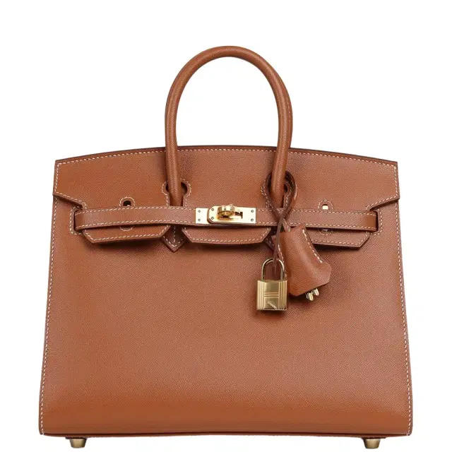 HERMÈS Hermes Birkin Sellier 25 Gold Madame Gold Hardware